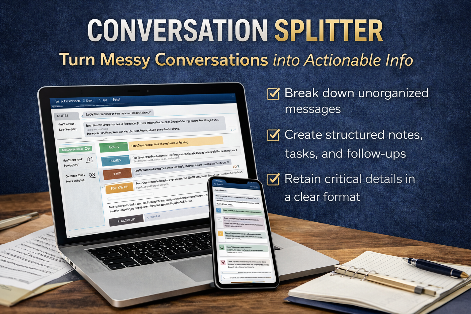 Conversation Splitter Tool